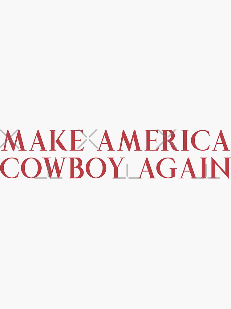Thumbnail 3 of 3, Sticker, Equestrian Make America Cowboy Again designed and sold by lyng-953.