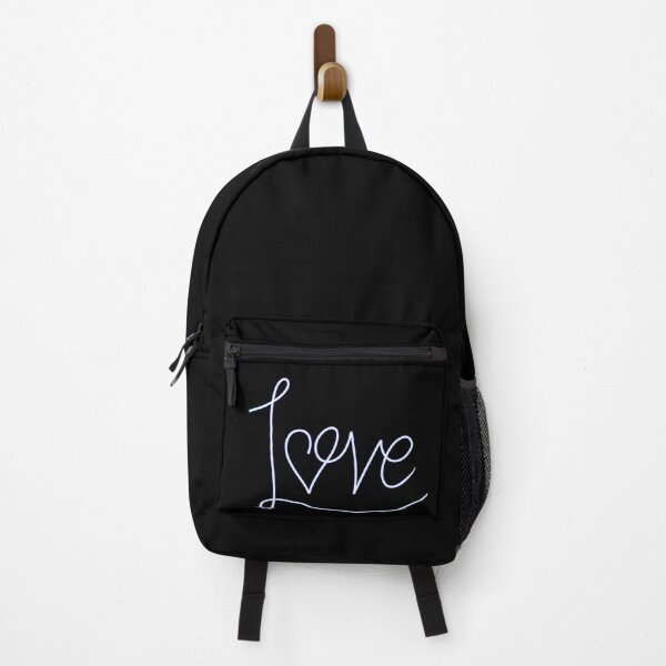 Item preview, Blue Love lettering on black background designed and sold by CreativeKari.
