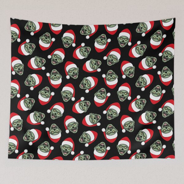Item preview, Christmas Zombies - Green on Black designed and sold by littlearrow.