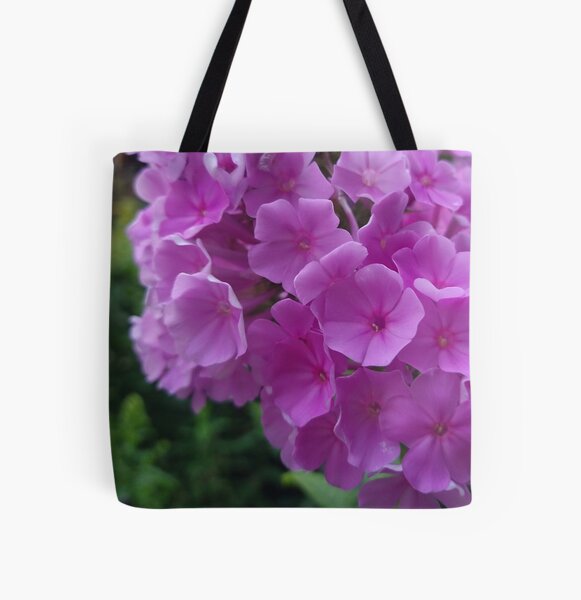 Fuchsia Flower Hydrangeas Photo Design All Over Print Tote Bag