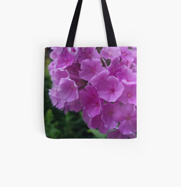 Fuchsia Flower Hydrangeas Photo Design All Over Print Tote Bag