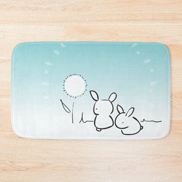 Item preview, chibi bunnies with dandelion designed and sold by bravescribbler.