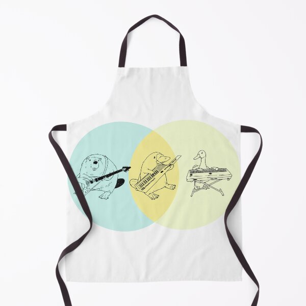 Item preview, Keytar Platypus Venn Diagram - Blue Orange Yellow designed and sold by GuyBlank.