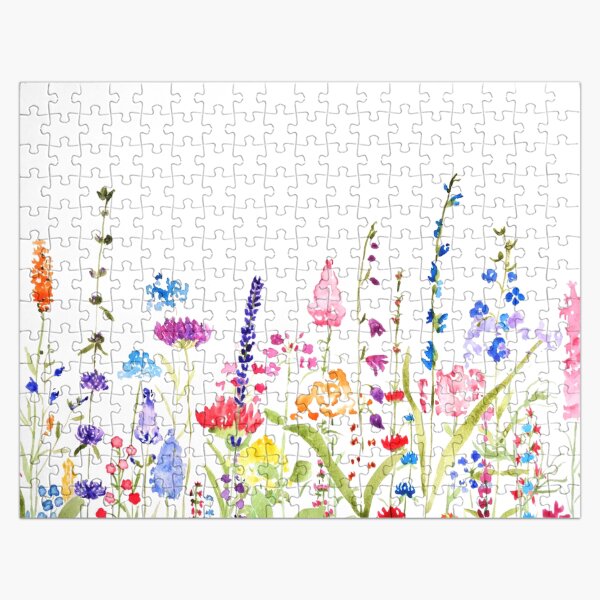 colorful wild flower field Jigsaw Puzzle