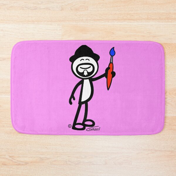 Item preview, GG Artist Stick Figure On A Pink Background  designed and sold by GDGCreations.