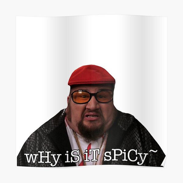 "why is it spicy tik tok meme" Poster for Sale by Kjerstiana Redbubble