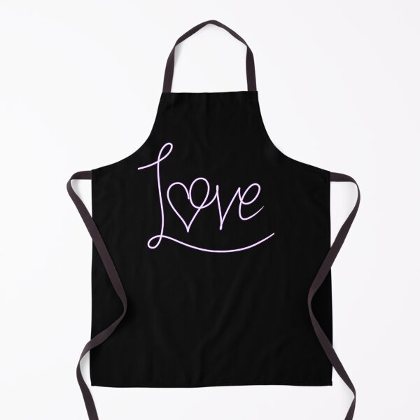 Item preview, Purple Love lettering on black background designed and sold by CreativeKari.