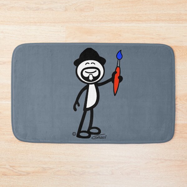 Item preview, GG Artist Stick Figure On A Grey Background  designed and sold by GDGCreations.