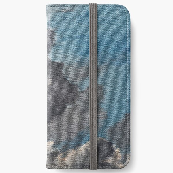 Clouds, Acrylic Paintings, Nature, Sky iPhone Wallet