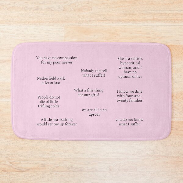 Item preview, Pride and Prejudice quotes pack - Mrs. Bennet designed and sold by introvertcafe.