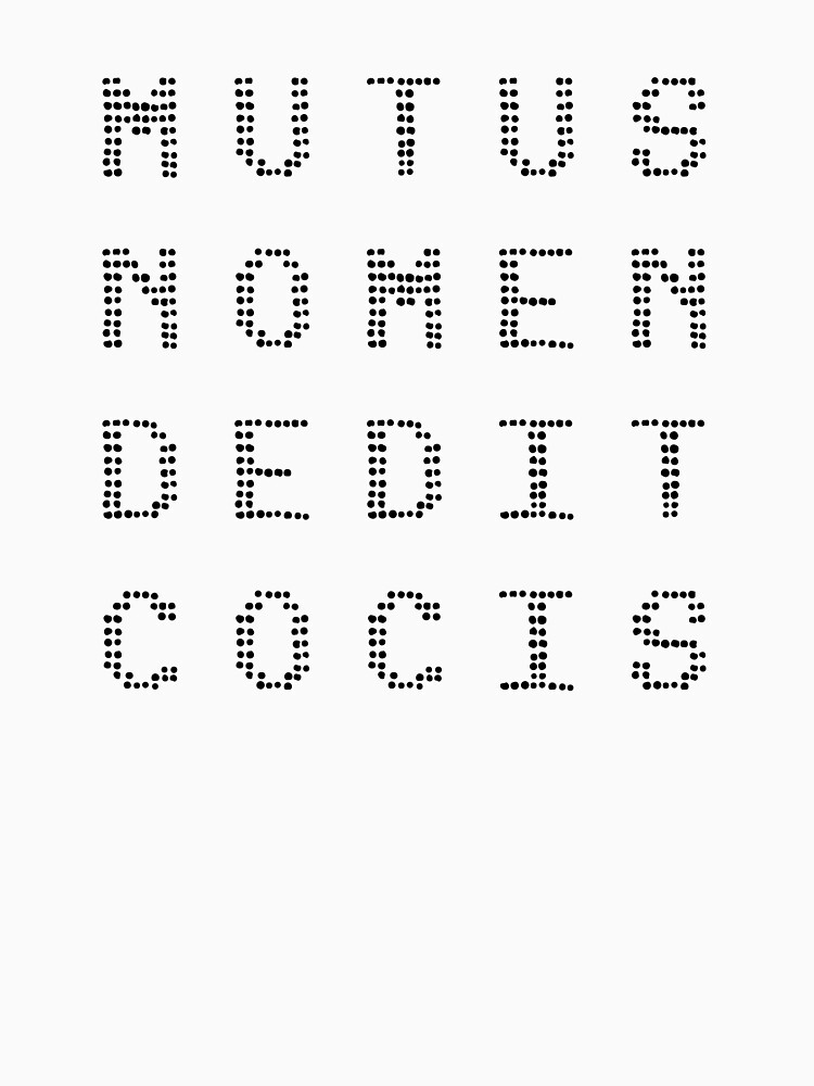 mutus nomen dedit cocis (black text) by TalenLee