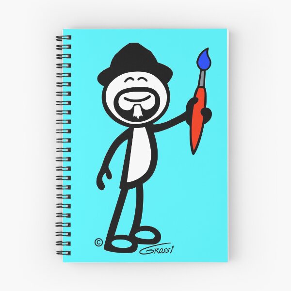 Item preview, GG Artist Stick Figure On A Turquoise Background  designed and sold by GDGCreations.