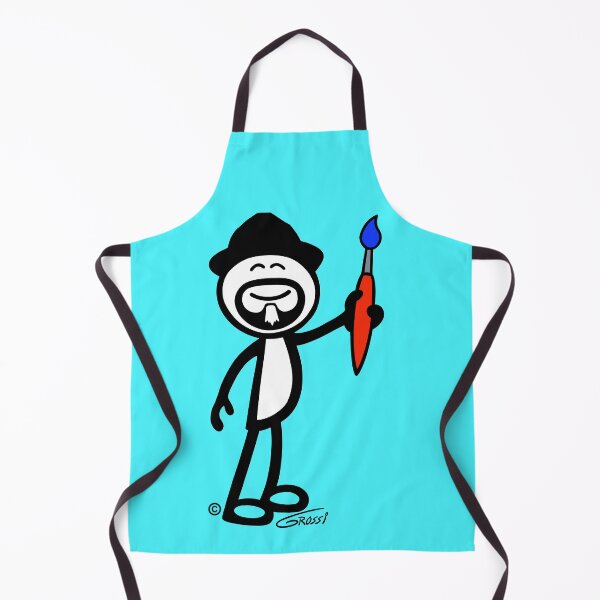 Item preview, GG Artist Stick Figure On A Turquoise Background designed and sold by GDGCreations.