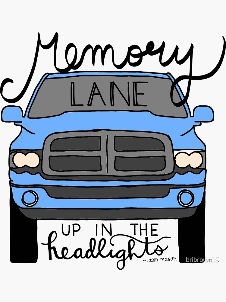 "Truck with Country Lyrics" Sticker for Sale by bribrown19 Redbubble