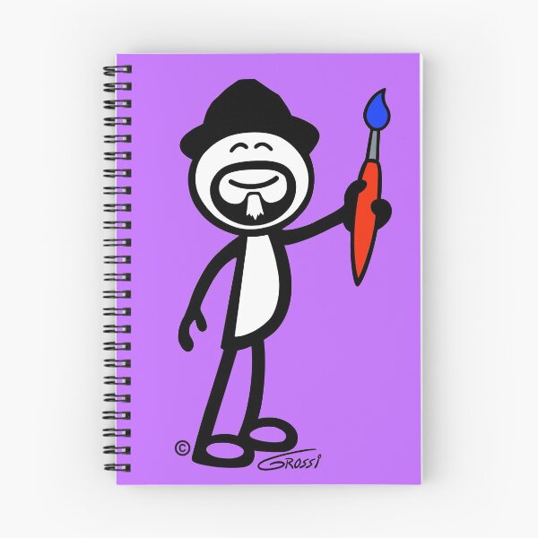 Item preview, GG Artist Stick Figure On A Light Purple Background  designed and sold by GDGCreations.
