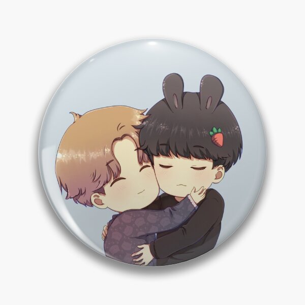Item preview, Chibi Jimin and Jungkook hugging designed and sold by myra-KM.