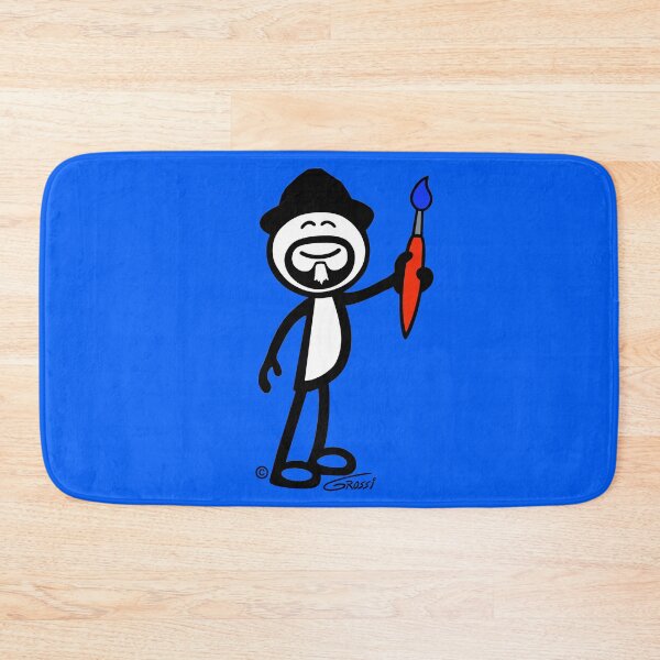 Item preview, GG Artist Stick Figure On A Blue Background  designed and sold by GDGCreations.