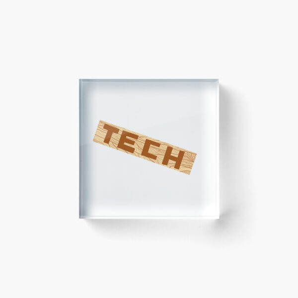 Item preview, Tech Crew Wood Block designed and sold by Sketches by Sophie.