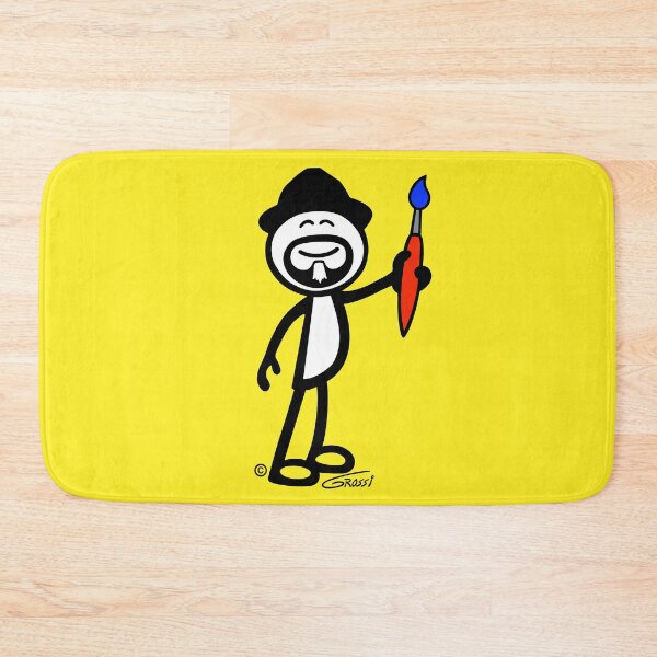 Item preview, GG Artist Stick Figure On A Yellow Background  designed and sold by GDGCreations.