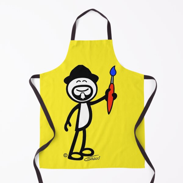 Item preview, GG Artist Stick Figure On A Yellow Background designed and sold by GDGCreations.