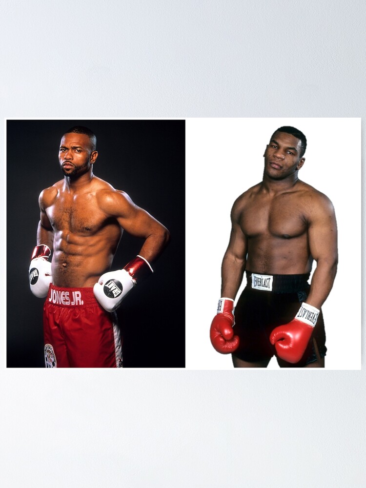 roy jones jr vs mike tyson poster by supercf redbubble redbubble