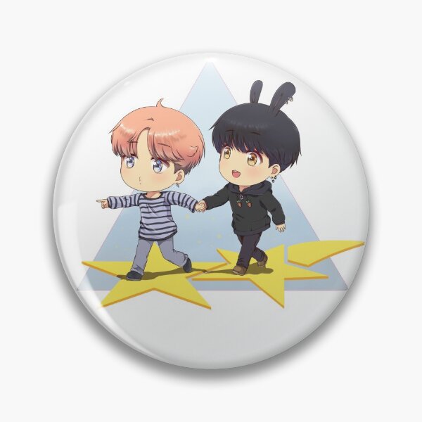 Item preview, Chibi Jimin and Jungkook holding hands designed and sold by myra-KM.