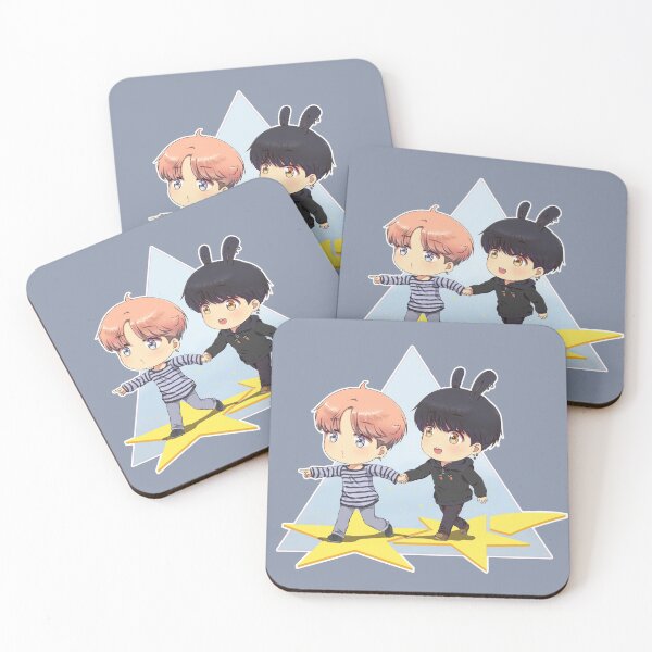 Item preview, Chibi Jimin and Jungkook holding hands designed and sold by myra-KM.