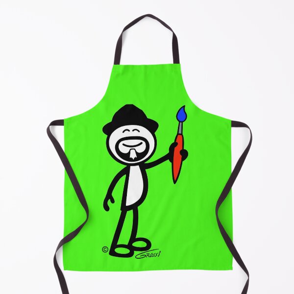 Item preview, GG Artist Stick Figure On A Green Background designed and sold by GDGCreations.