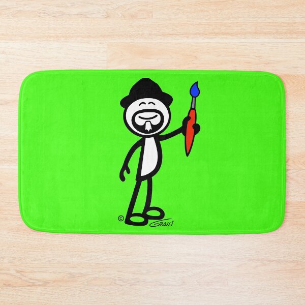 Item preview, GG Artist Stick Figure On A Green Background  designed and sold by GDGCreations.