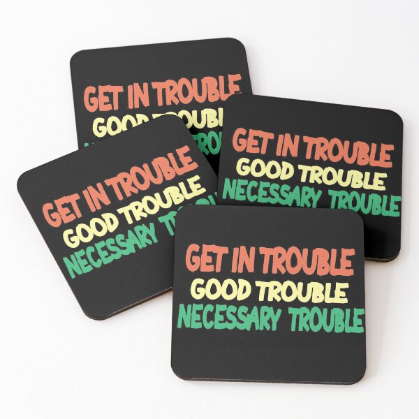 Item preview, GET IN GOOD NECESSARY TROUBLE designed and sold by MillanMarketing.