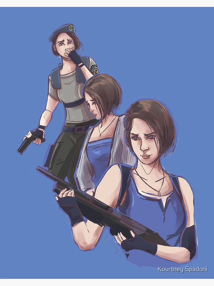 Jill Valentine Resident Evil 3 remake Art Board Print for Sale by