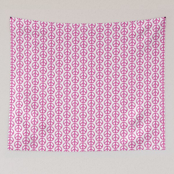 Item preview, PINK COW PRINT PEACE SIGN designed and sold by Glossypop.