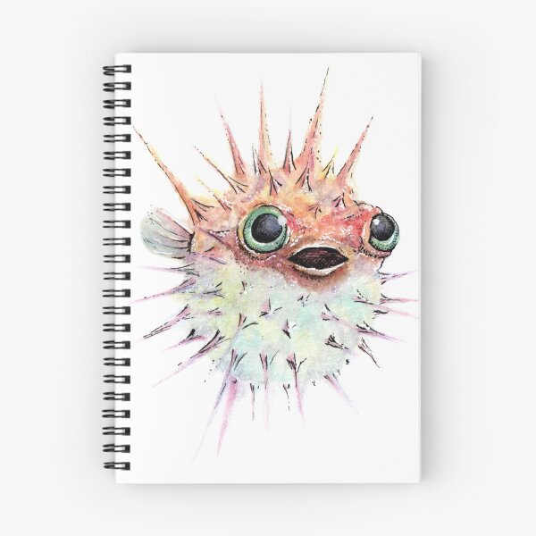 Item preview, Watercolor puffer fish designed and sold by Stephanie Massie.