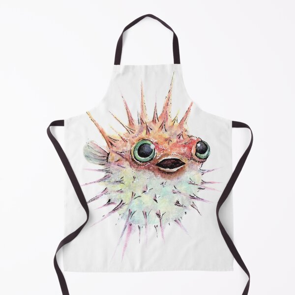 Item preview, Watercolor puffer fish designed and sold by Stephanie Massie.