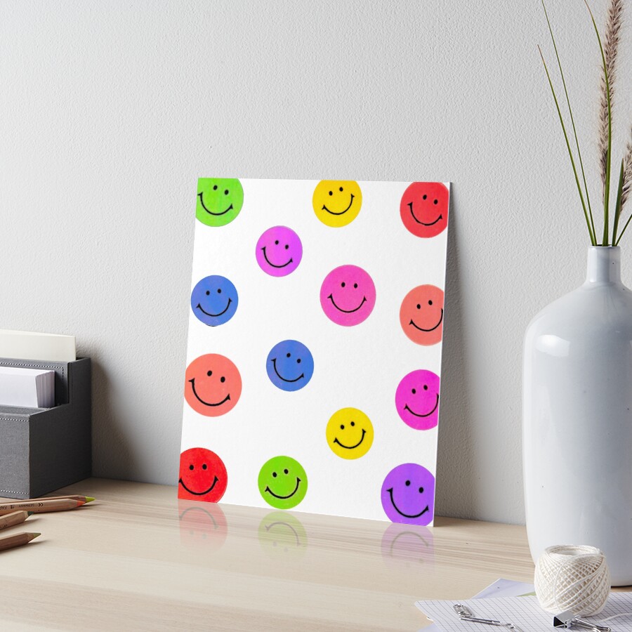 90s Smily Face History of Art アート プリントT 0d298dca67d85ecdec95691fbb632b