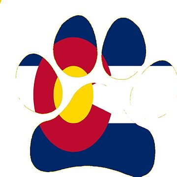 Artwork thumbnail, Colorado Paw print by racer0220