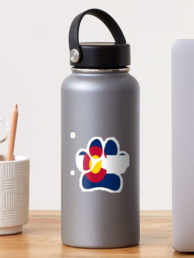 Thumbnail 1 of 3, Sticker, Colorado Paw print designed and sold by racer0220.