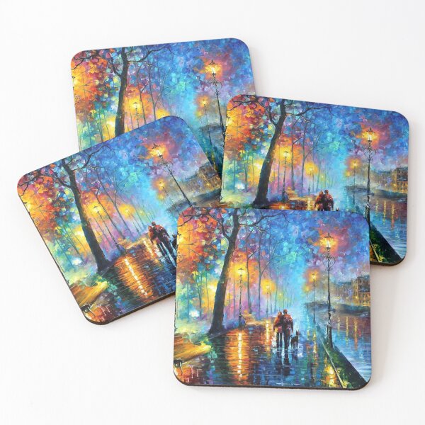 melody of the night by afremov Coasters (Set of 4)