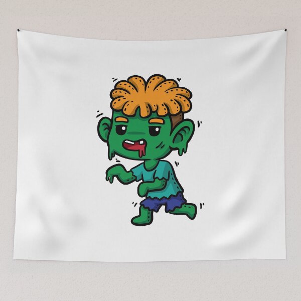 Item preview, Lindo zombie de halloween. Lindo personaje caroon en tema de halloween. designed and sold by maipadpro.