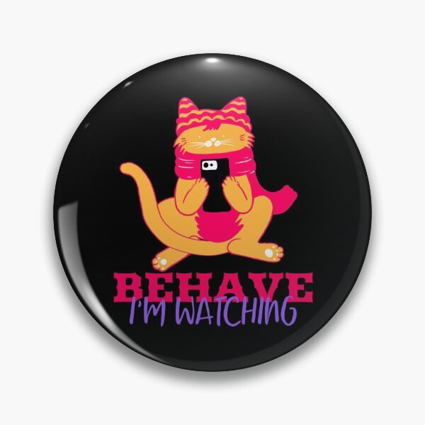 Item preview, Behave I’m Watching Cat Teacher designed and sold by Your-Cup-Of-Tee.