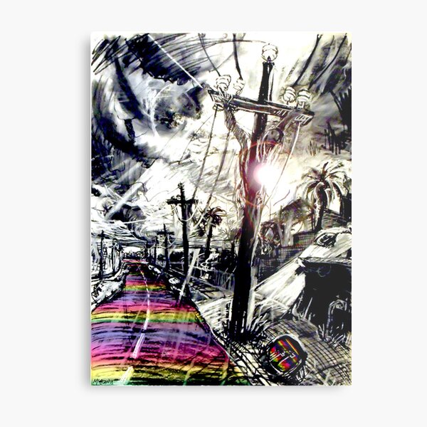 Rainbow Christ Metal Print