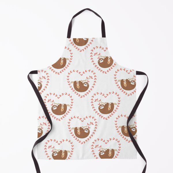 Mom and Baby Sloth Apron