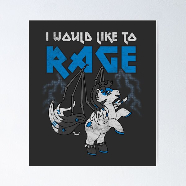 Artikel-Vorschau von Ich würde gerne RAGE - Heavy Metal Yasha Pony, designt und verkauft von Kris Karlson.