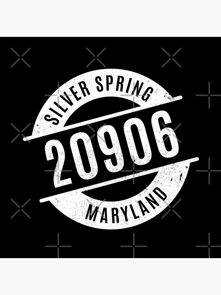 "Silver Spring Maryland 20906 Zip Code" Acrylic Block for Sale by