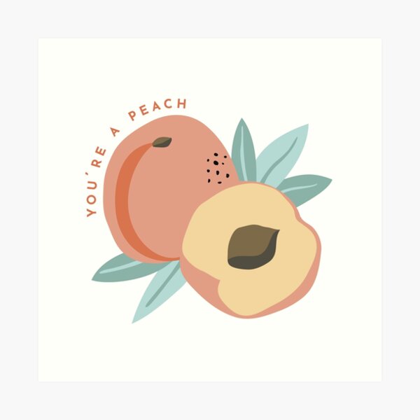 Peachy Wall Art Redbubble