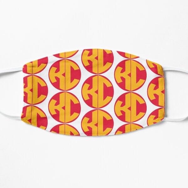 Kansas City Circle Monogram - Red with Gold Mask