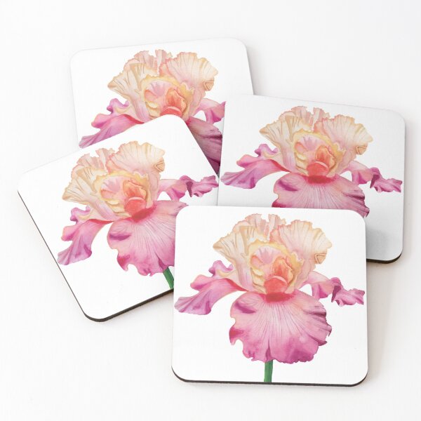 Item preview, Pink Iris Flower, Watercolor, Botanical Illustration designed and sold by DaisyMarroquin.