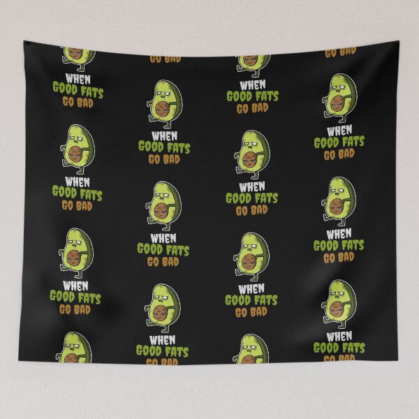 Item preview, When Good Fats Go Bad. Funny Avocado Halloween Zombie Food. designed and sold by shirtdan.