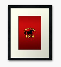 Happy Chinese New Year 2014 T-Shirts Gifts Framed Print