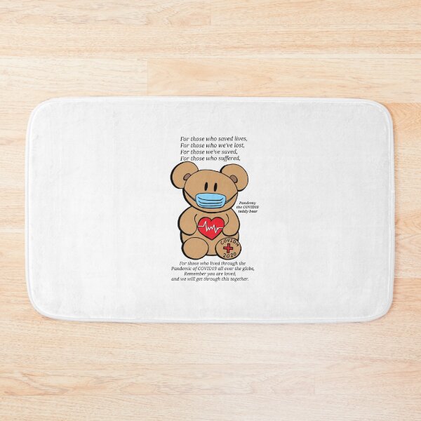 Item preview, Pandemy the COVID19 Teddy Bear w/ words designed and sold by HuiCreations.